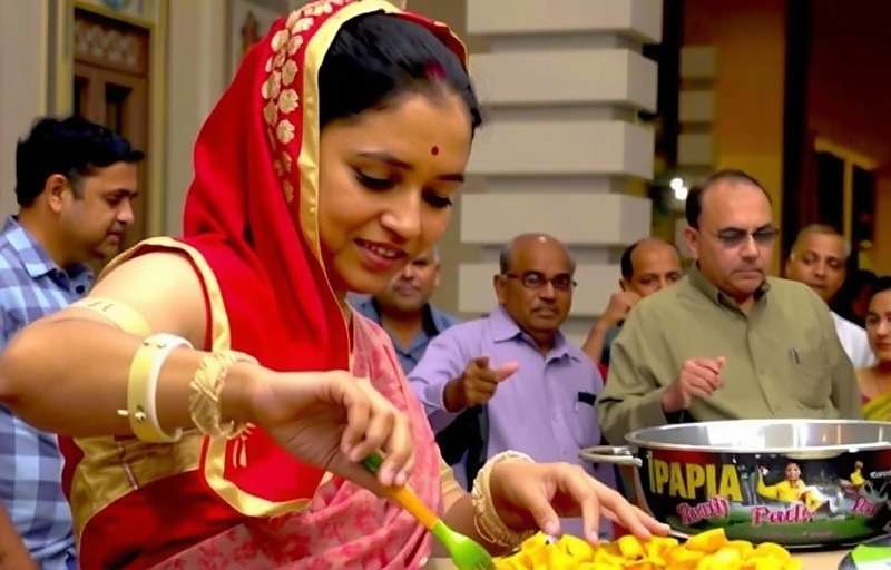 Mastering Regional Specialties in Papad Parade Papad Parade showing a player preparing regional specialty snacks with high skill